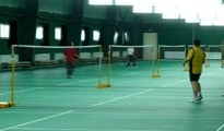  What floor is suitable for badminton hall construction