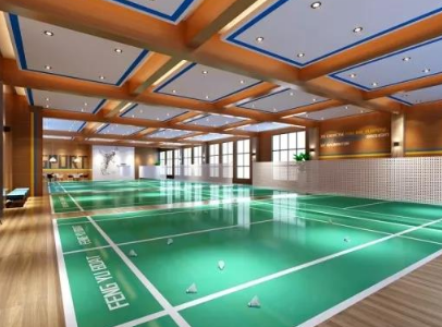  What are the formalities for the construction of indoor badminton courts