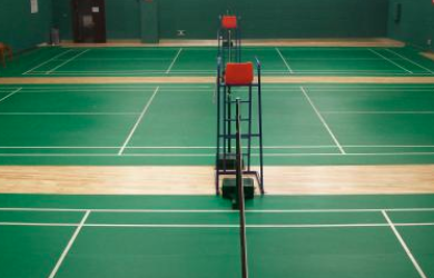  The bounce rate of common balls for the floor movement functionality of standard badminton halls